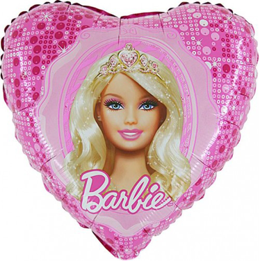 Léggömb Barbie rózsaszín 45 cm
