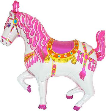 Balloon cirkuszi ló rózsaszín 35 cm