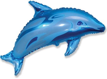 Balloon delfin kék 35 cm