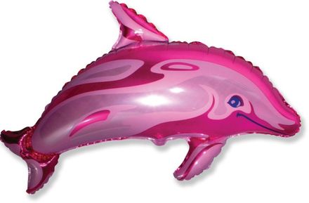 Balloon delfin rózsaszín 35 cm