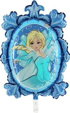 Balloon Frozen hercegnő tükör kék 65 cm