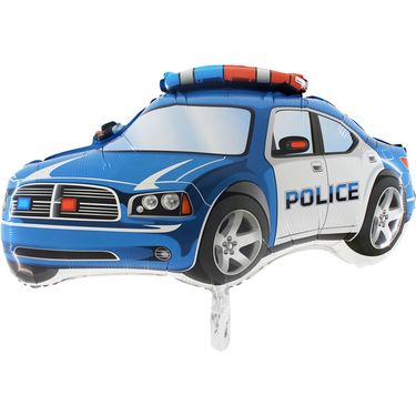 Léggömb rendőrségi autó kék 77,5 cm