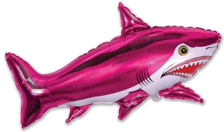 Balloon cápa rózsaszín 108 cm