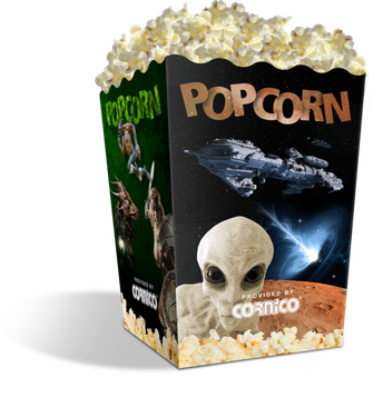 Doboz 3,0 L Popcorn MIDI Hősök Heroes