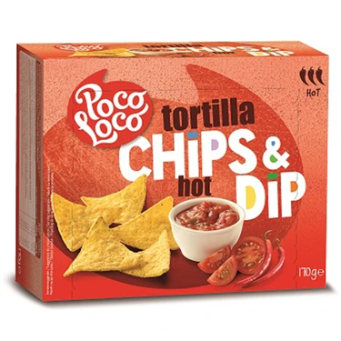 Snack Box Tortilla Chips Natural & Cheese Dip 170 g