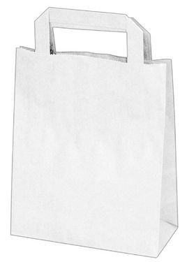 Papír táska fehér 18 × 8 × 22 cm 50 db