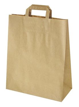 Papír táska barna 32 × 16 × 39 cm 50 db