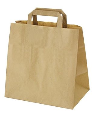 Papír táska barna 32 × 21 × 33 cm 50 db